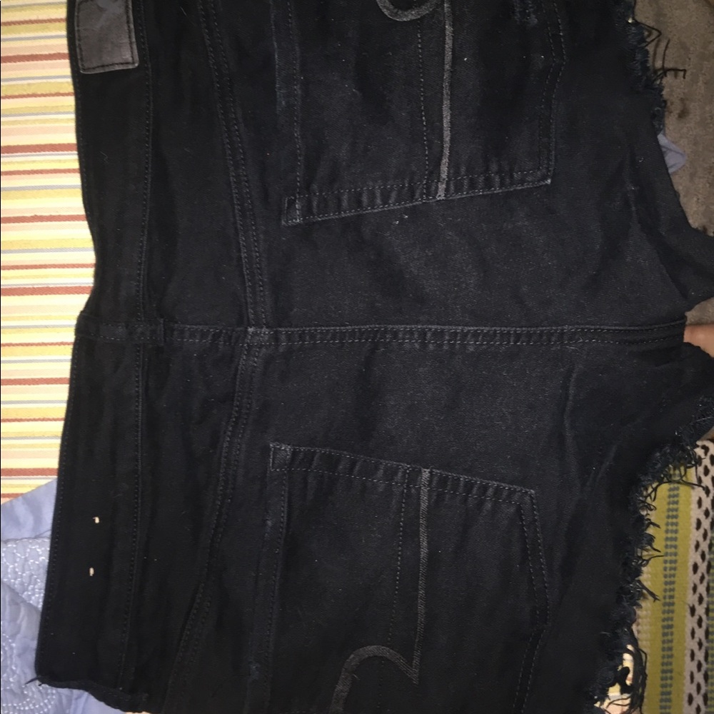 Black high waisted shorts